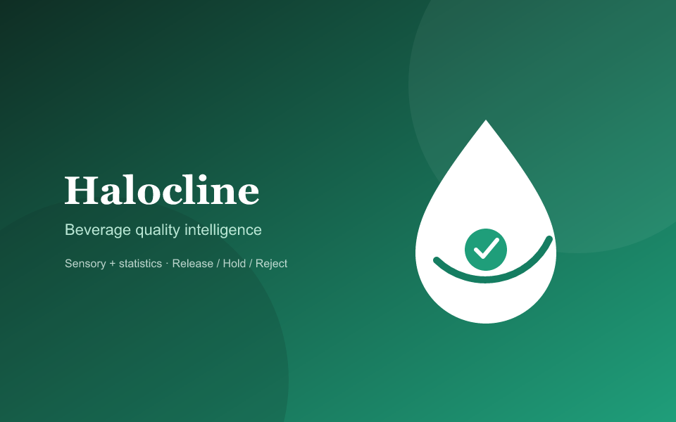 Halocline — beverage quality intelligence platform