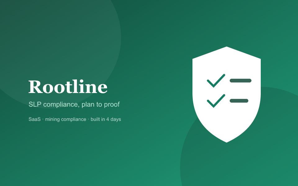 Rootline compliance dashboard — real-time Social and Labour Plan tracking for South African mining operations