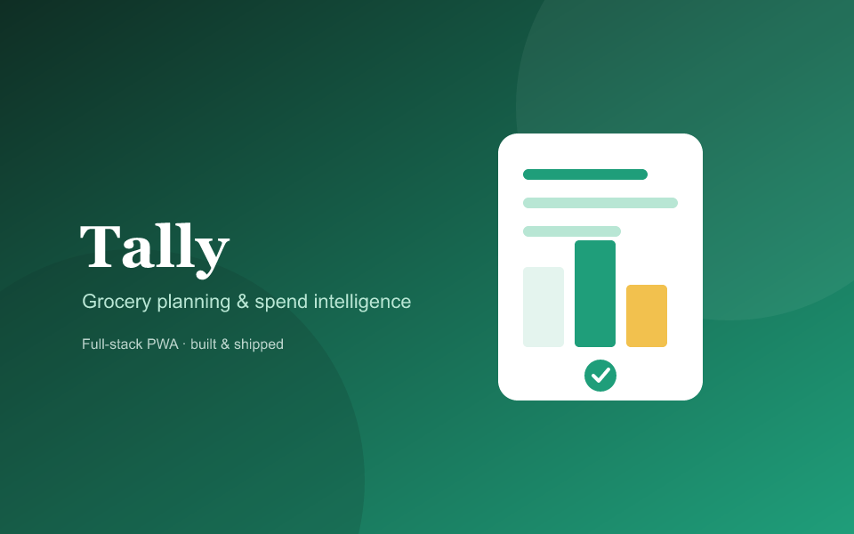 Tally — grocery planning and spend intelligence